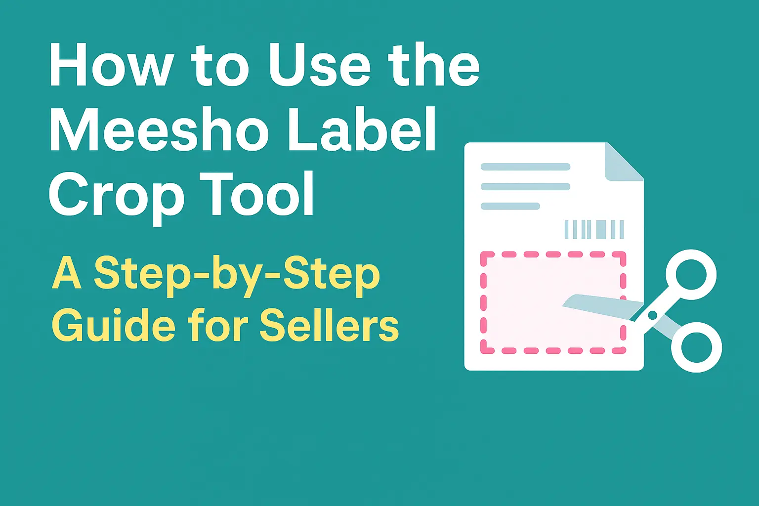 meesho label crop